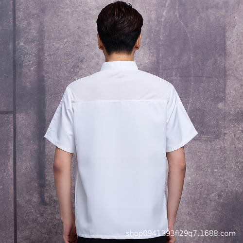 Chef work clothes men's short-sleeved summer thin hotel Chinese and Western kitchen work clothes long-sleeved women's suits plus size chef