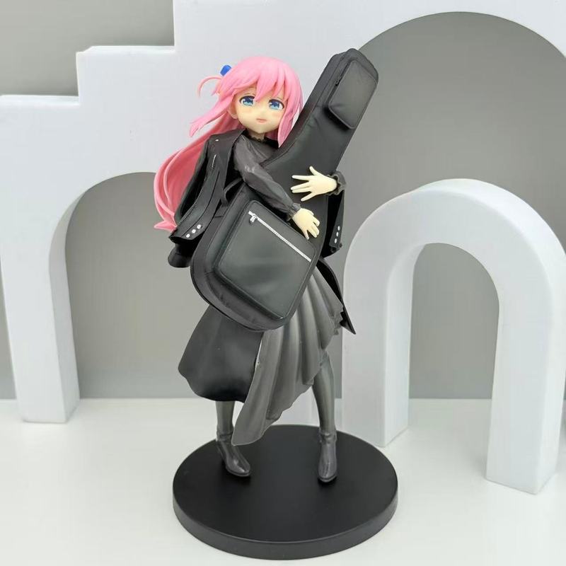 跨境新品 孤独摇滚吉他 站姿手办 二次元美少女动漫潮玩模型摆件|undefined