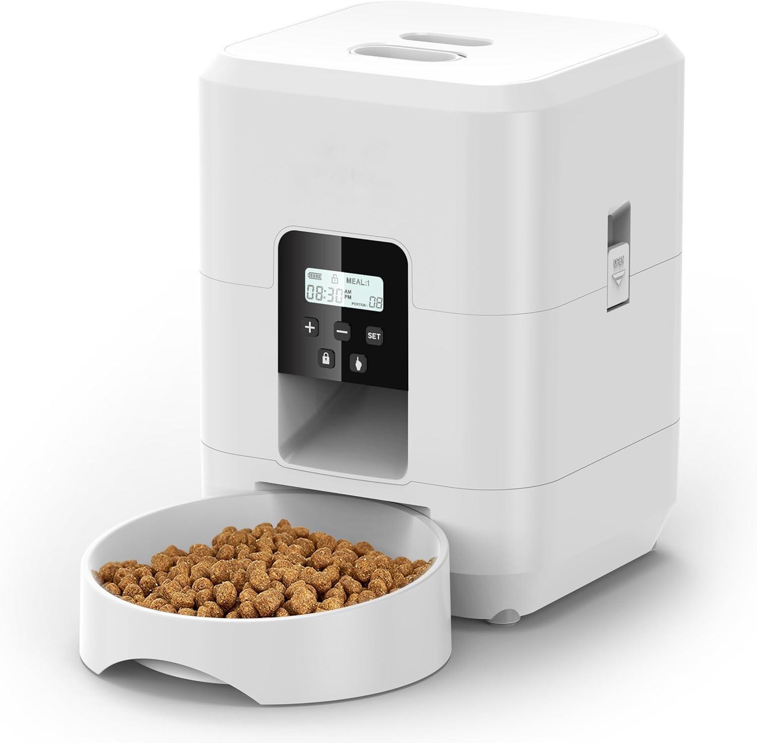 Amazon Hot Pet Automatic Feeder Cat and Dog Video Key Feeder WiFi   Etiquetado
