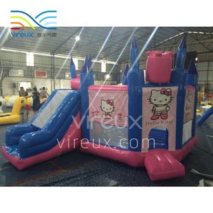 New Children's Large Inflatable Castle Slide Outdoor Shopping Mall Air Castle Trampoline Naughty Castle Trampoline Toy