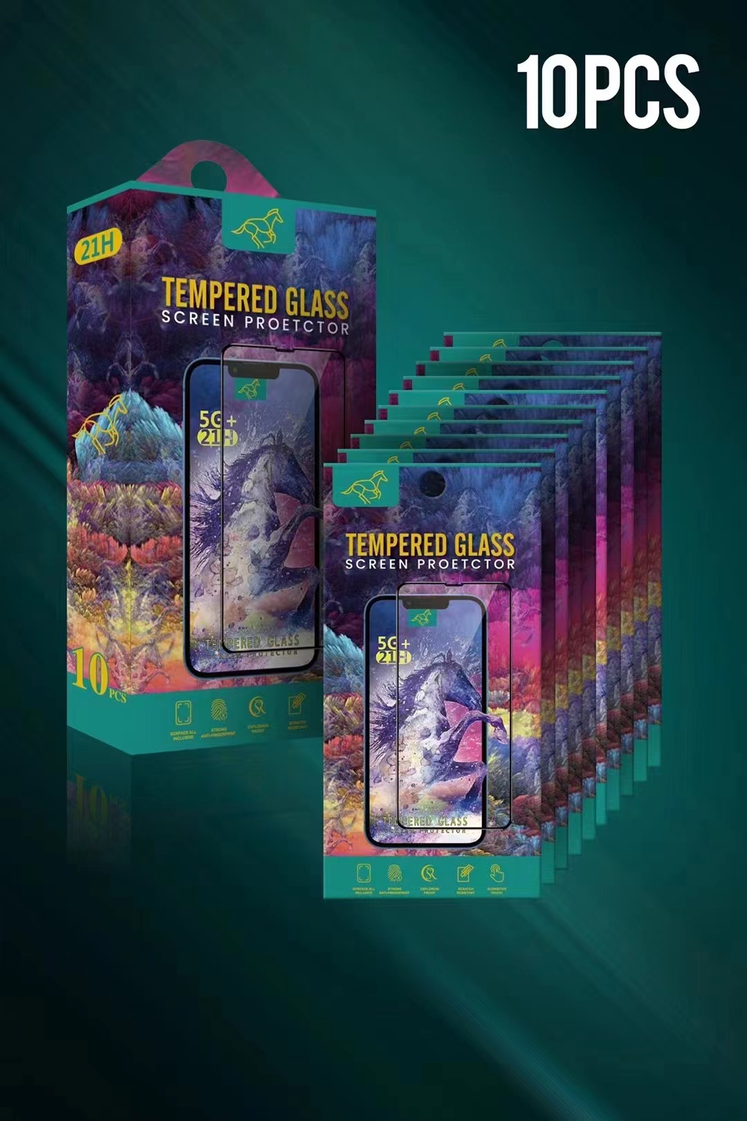 Protector de pantalla de vidrio templado Qianlima para iPhone 15 Pro Max, apto para Apple 16 Pro Max, con protección ocular.