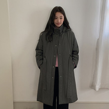 【清仓不退不换】MOXI十三行女装中长款风衣女加厚棉服棉衣外套