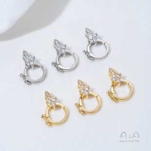 14K����ɫ���f�ܿ۰ٴ����ˮ�������朿۵�����diy�Ʒ���