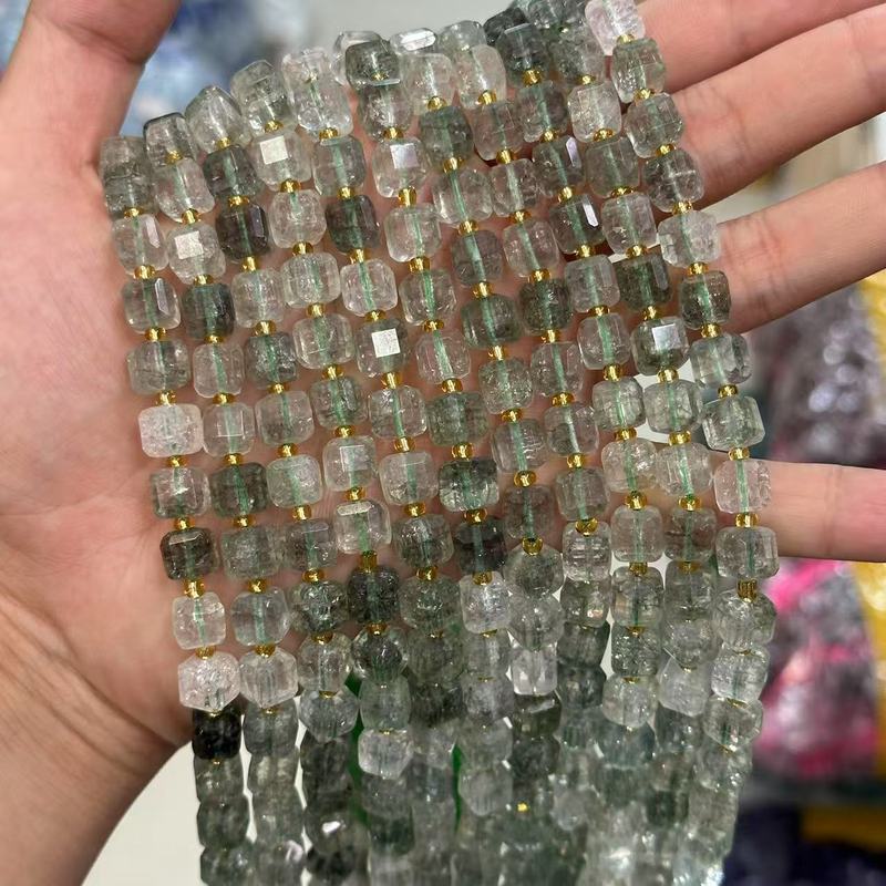 天然石角糖8mmブロック正方形瑪瑙水晶DIYアクセサリーアクセサリー半製品ビーズビーズ|undefined