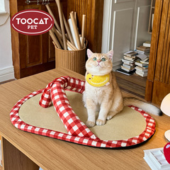 TOOCAT凉席スリッパペットの巣猫マット藤席猫の巣夏の温度を下げる氷マット犬の睡眠マット猫