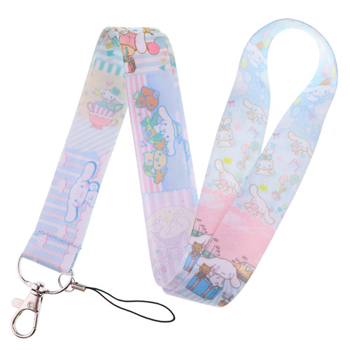Cute cat and dog family mobile phone lanyard camera tag lanyard mobile phone chain lanyard office ID accessories