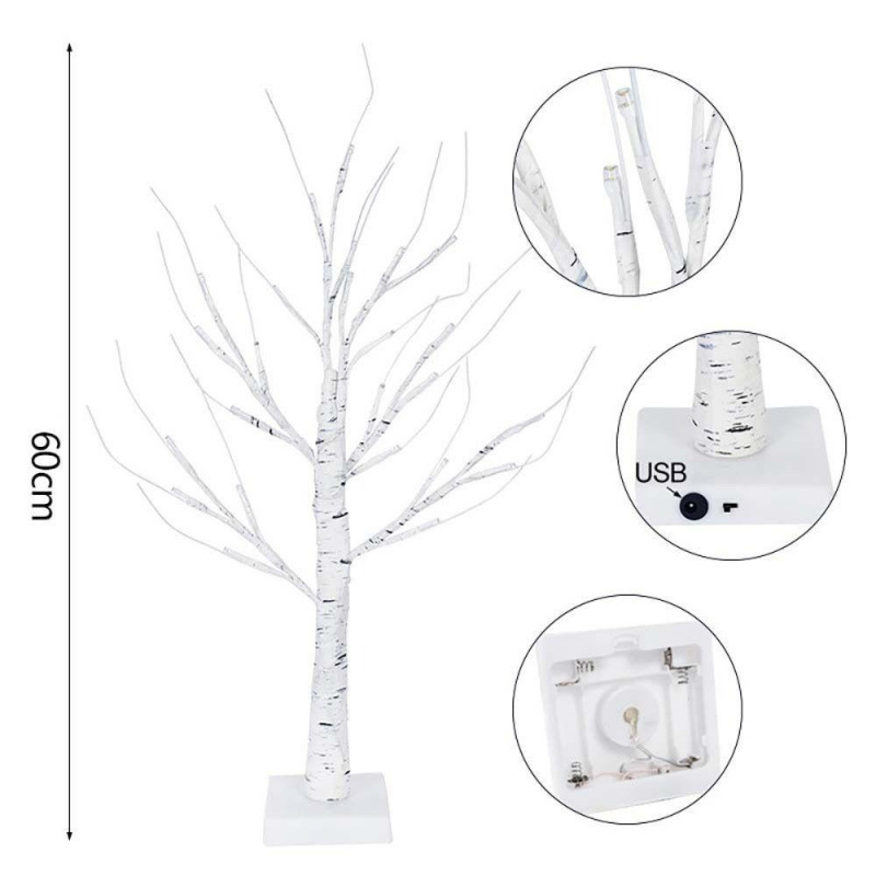 60cm 자작나무 라이트 USB 모델