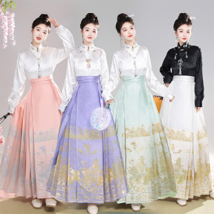 New Original Woven Gold Woven Silver Snail Mother-in-the-Pit Horse Skirt Hanfu Daily with Jacquard Embroidery New Chinese Style Take it to the next level