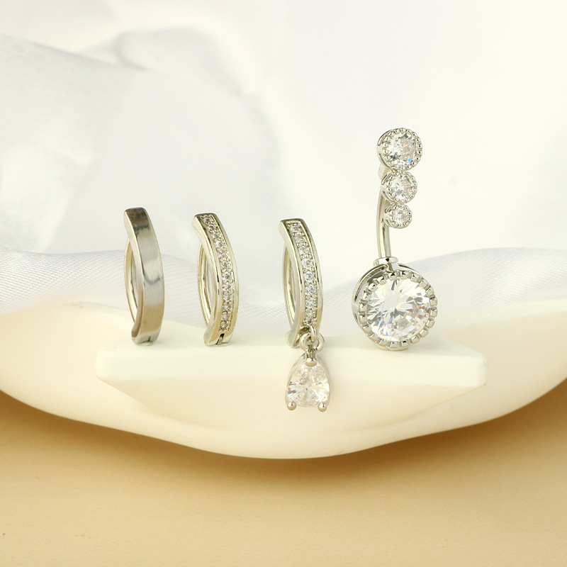 Pointed titanium steel lip stud product view