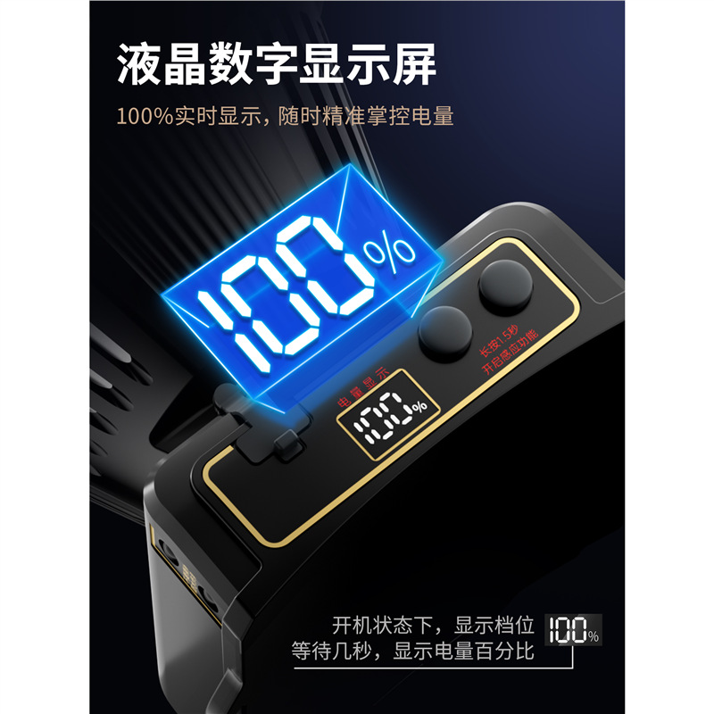 天火强光头灯充电超亮头戴式照明矿灯手电筒远射户外超长续航锂电