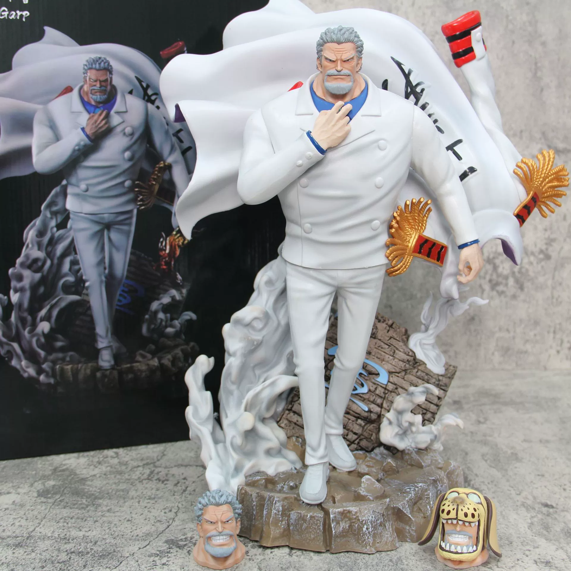 Вице-адмирал Гарп Фигурка One Piece Самый сильный герой модель GK Аниме украшение Подарок One Piece