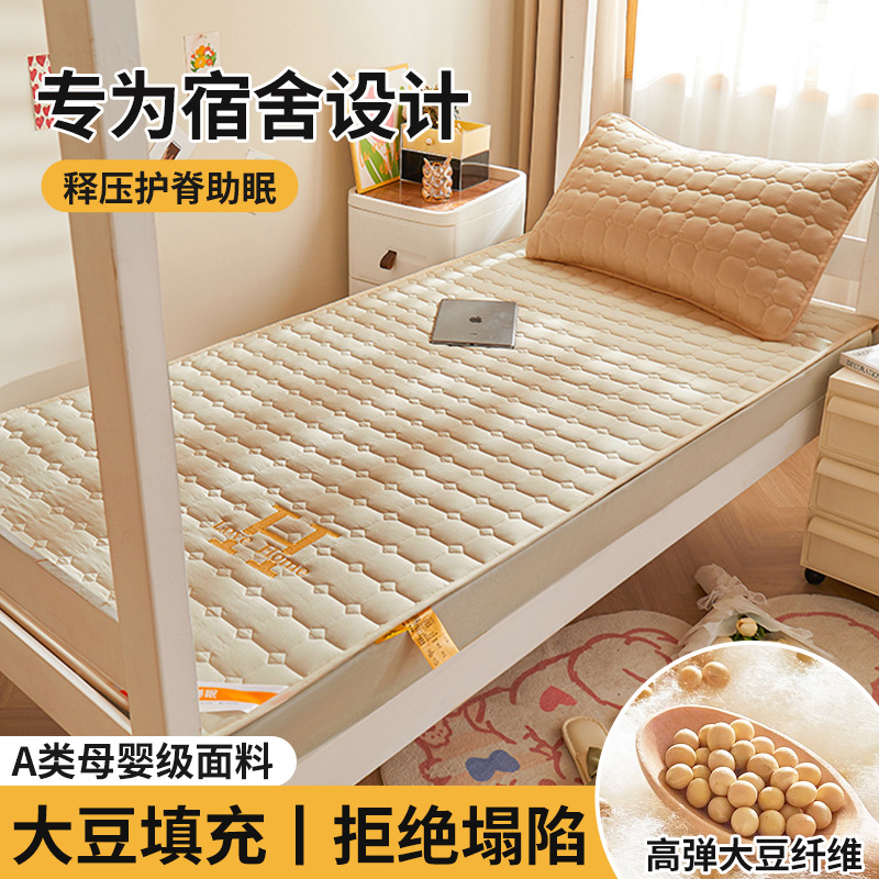 Colchón de soja, cojín, dormitorio de estudiantes en casa, cojín individual, cojín, piso especial para alquiler, cojín para dormir, fondo de cama