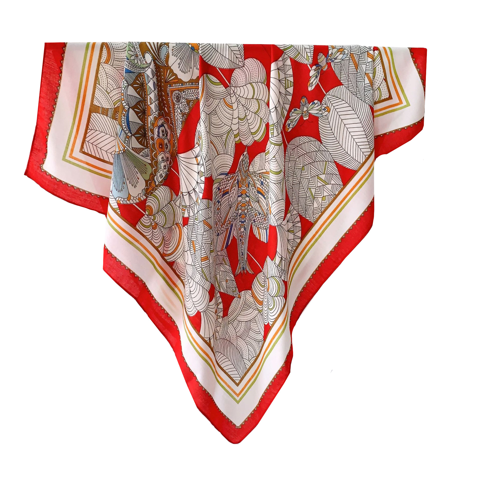 Chal rojo ropa exterior para mujer Otoño e Invierno estilo étnico cálido en línea fotografía de viaje Rojo Yunnan bufanda cuadrada grande bufanda de mujer