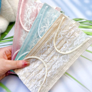 Disposable Separate Packaging Flat Adult Mask Internet Celebrity Lace Mask High Beauty Value Breathable Ins Mask