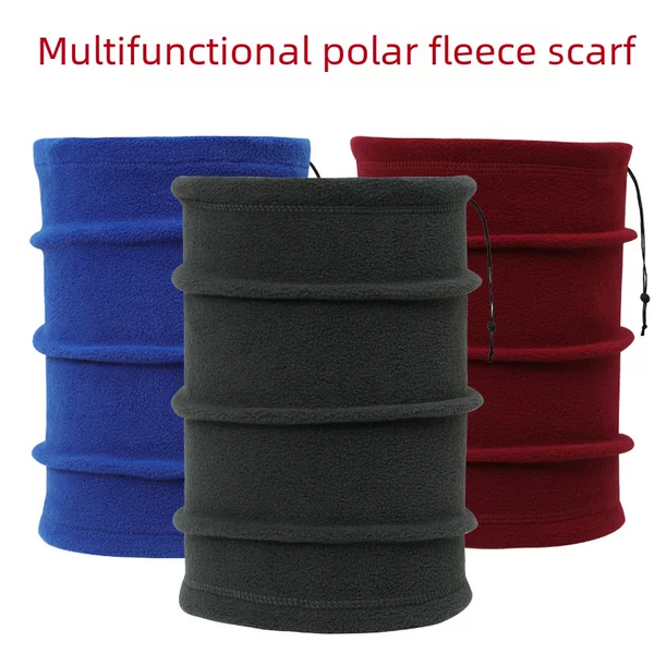 Autumn and winter outdoor polar fleece scarf multi-functional riding mask windproof cold-proof ski warm mask drawstring collar