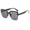 Fashionable sunglasses with letters, pony, glasses solar-powered, 2022 collection, Korean style