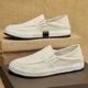 Dou Dou Men's Shoes Spring Breathable 2024 New Leisure One Step Lazy Old Beijing Cloth Shoes Men's Linen Trendy Shoes