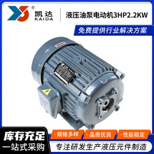 厂家生产液压油泵电动机3HP2.2KW 液压系统站机组电机批发