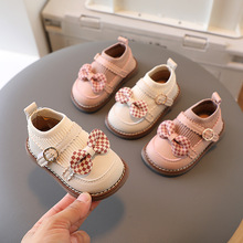 秋季新款兒童飛織單鞋0一1-2歲韓版洋氣寶寶軟底學步鞋女童公主鞋