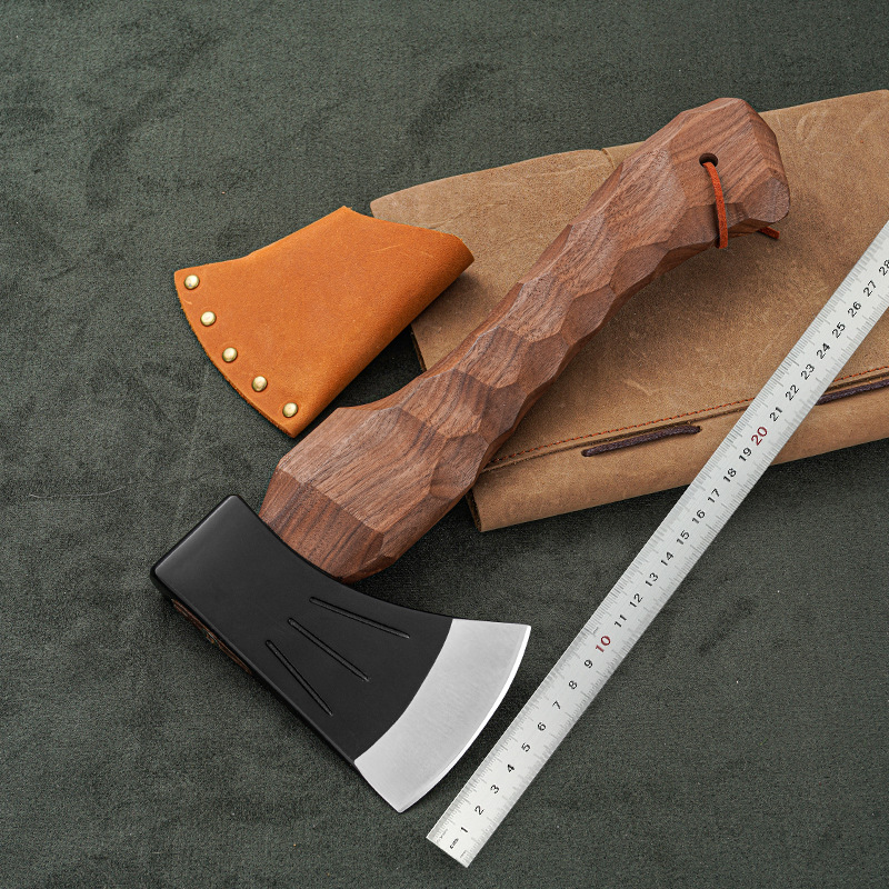 跨境热销户外营地手斧露营便携砍柴消防开山斧多功能小刀求生工具