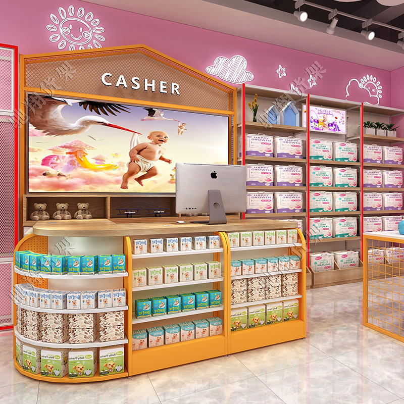 驰翔新款名创款母婴精品百货展示陈列架商超便利店 优品货架