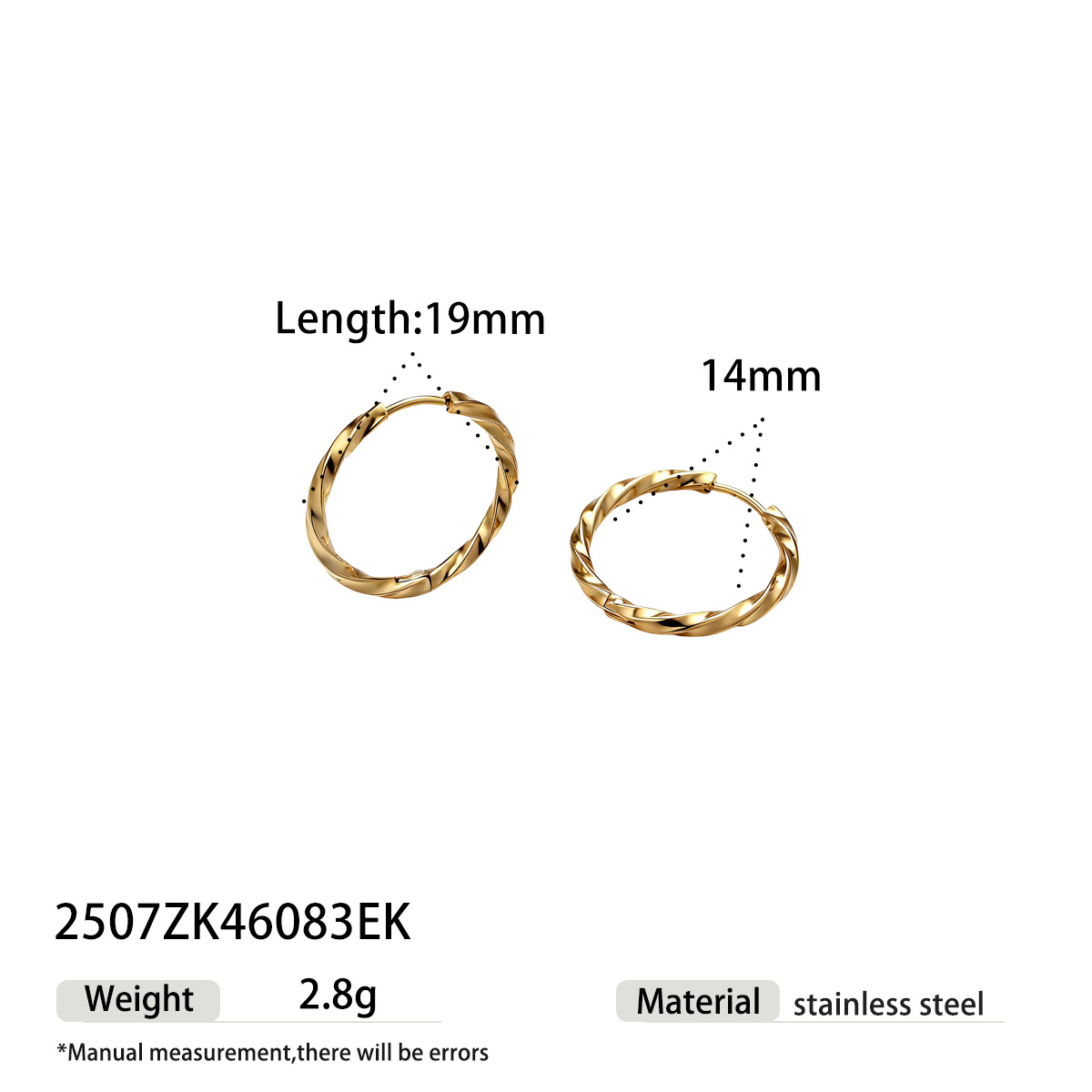 Taina europa y americana auriculares de acero inoxidable lujoso ligero estilo de moda personalidad de alta calidad torsión pendientes de acero de titanio transfronterizos auriculares de venta caliente