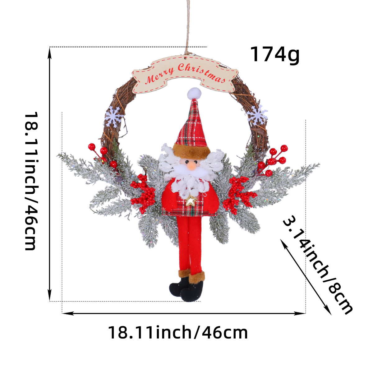 H2-1 노인을 위한 큰 죽은 가지 화환