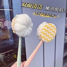 搓澡巾强力搓泥长柄软毛双面沐浴刷二合一搓背搓澡洗澡刷背后