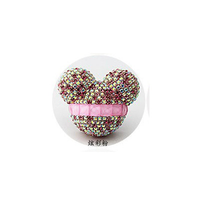 Pegatinas transfronterizas Diamante Salida de aire Mickey Clip de perfume Salida de aire de automóvil con incrustaciones de diamantes Aromaterapia Decoración de puerto de aire acondicionado de automóvil