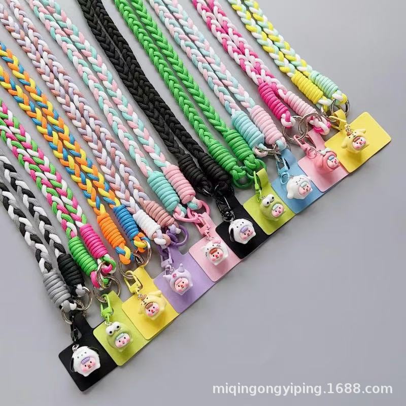 Long Mobile Phone Lanyard, Cross-Body Strap, Clip-On Doll Mobile Phone Case Lanyard, Universal Outdoor Mountaineering Lanyard for Men and Women