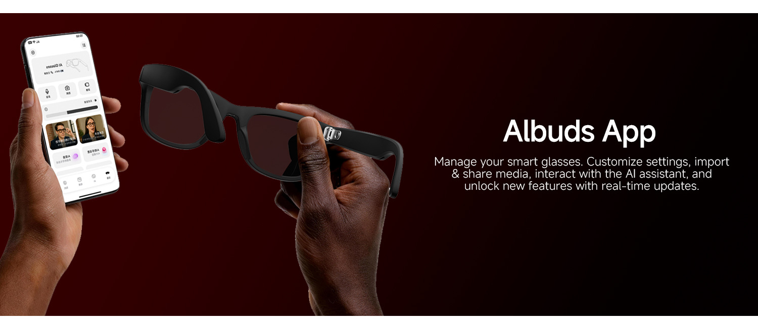 Grenzüberschreitende HD5Ultra intelligente Brille 8 Megapixel Bildstabilisierung Foto Videokamera AI Übersetzung Bluetooth Anruf Aufnahme