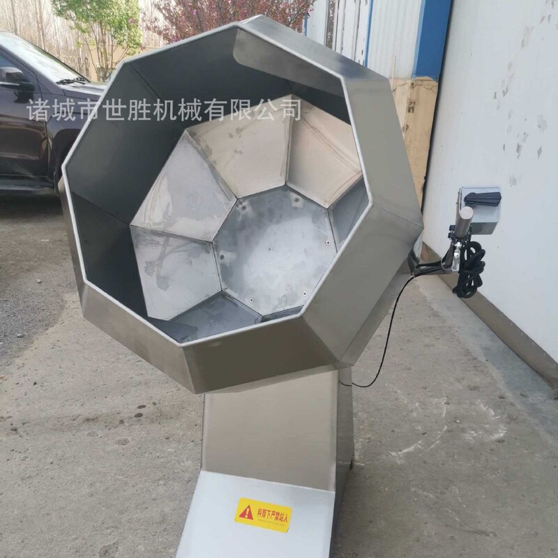 Supply puffed food seasoning machine stainless steel octagonal seasoning machine automatic discharging seasoning machine factory supply