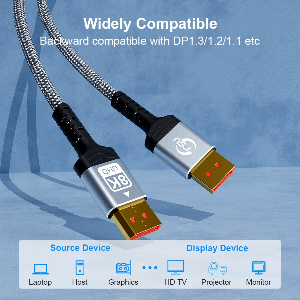 8K дисплей порт кабель 1.4dp кабель 8K@60Гц, 4K@144Гц, 2K@240Гц