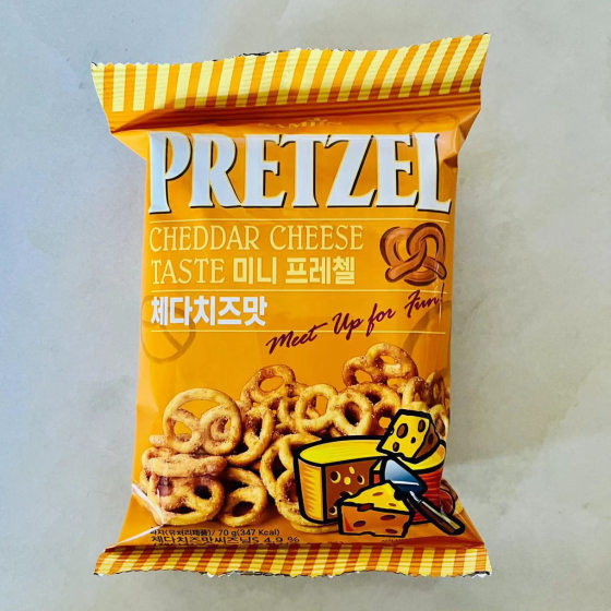 South Korea snacks SAMJIN three-in butterfly crisp seafood cheese rice cake mustard mini kink biscuits 70g