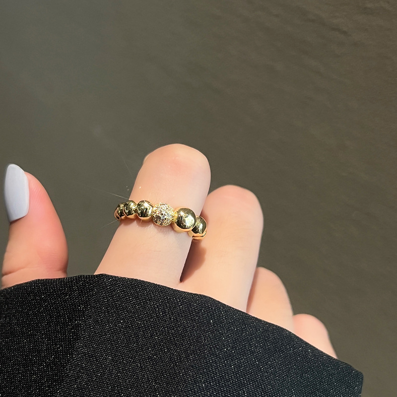 Simple Style Geometric Silver Plated Plating Open Ring