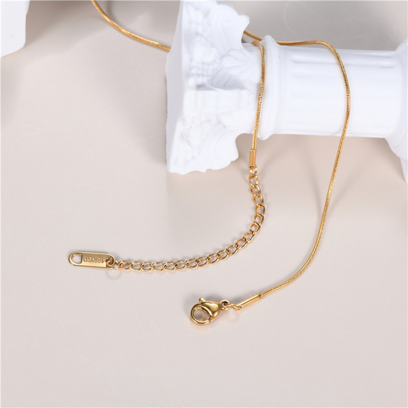 Geometric Pattern Fashion Geometric Titanium Steel Plating Necklace 1 Piece