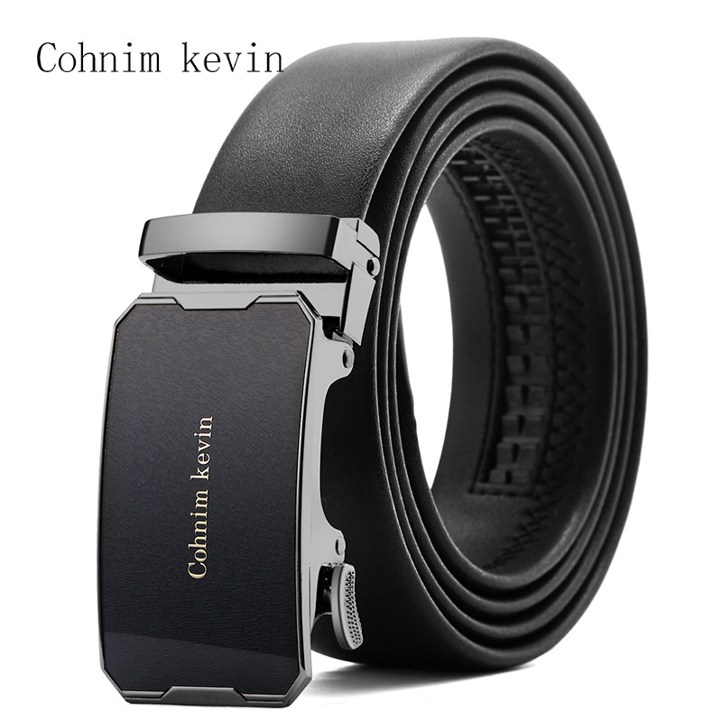 New Belt Cohnim Kevin Genuine Leather Men's Belt Automatic Buckle Cowhide Men's Belt Business Belt Men's Belt_voghion.com