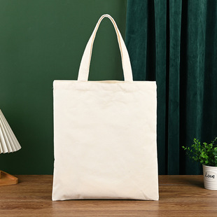 White Blank Spot Wholesale Canvas Bag Custom Shopping Bag Student Canvas Bag New Promotional Canvas Tote Bag