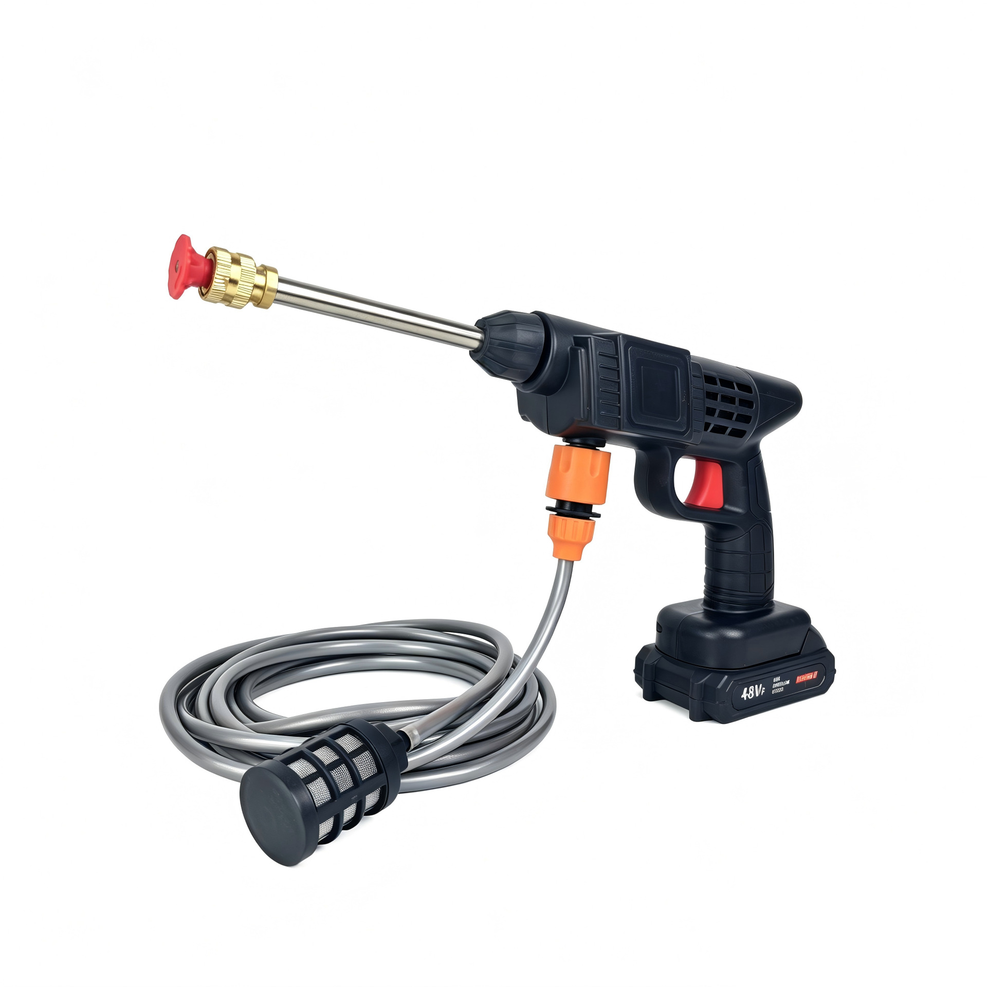 Cross-Border Wireless Lithium Battery High-Pressure Water Gun for Home Use, Portable Car Washing Machine with Supercharged Lithium Battery for Car and Floor Cleaning with Super Strong Pressure