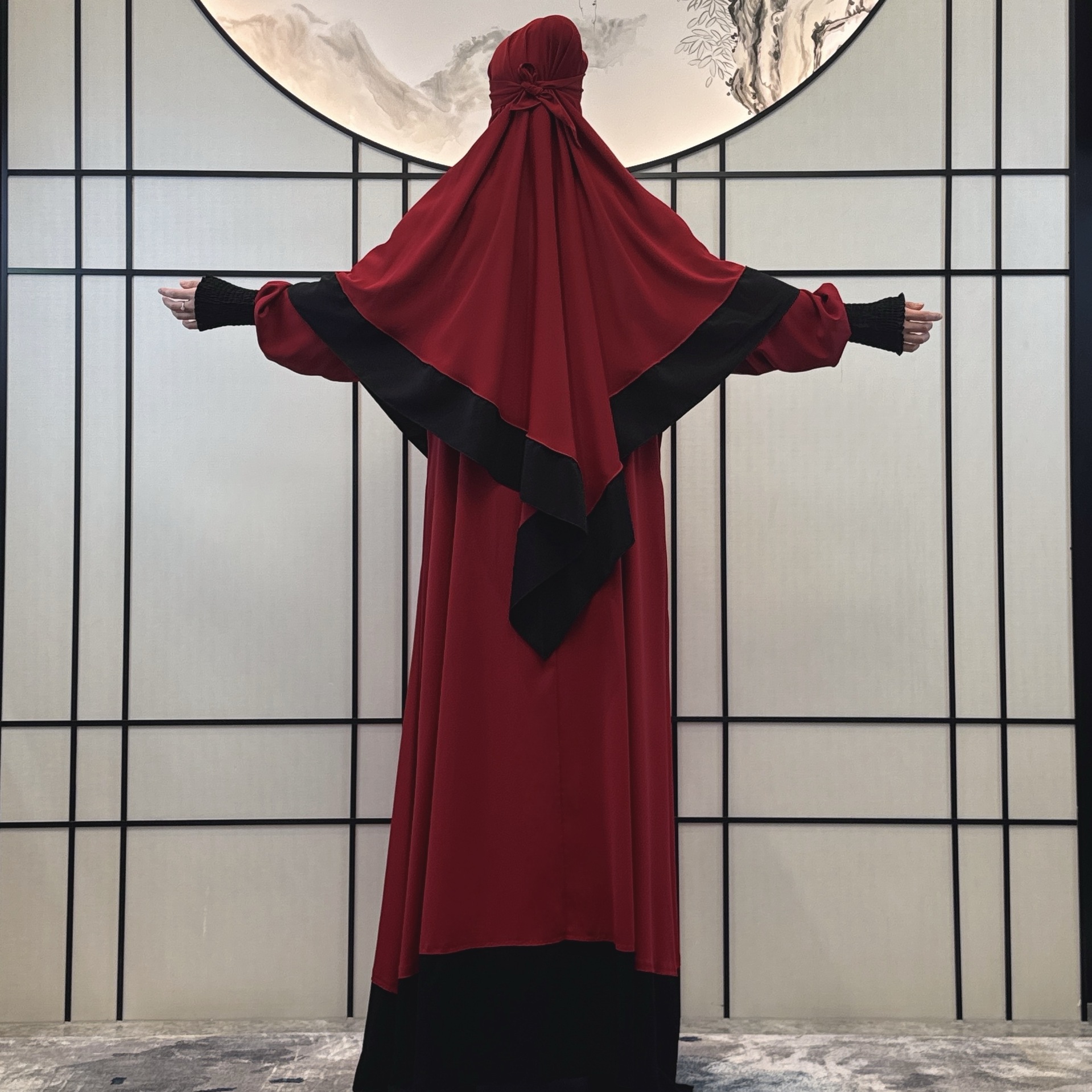 Women's Clothing new women's dress robe women's robe female Middle Eastern robe three piece dress_voghion.com