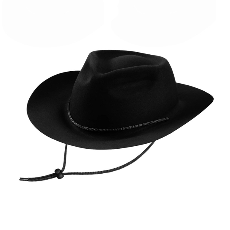 Sombrero de vaquero infantil estilo europeo y americano tipo Amazon no tejido con borde rosa