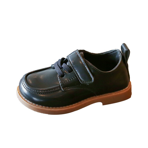 Children's Leather Shoes  Spring and Autumn New Style British Style Small Leather Shoes Soft Surface Non-Slip Performance Shoes Men's and Women's Toddler Shoes