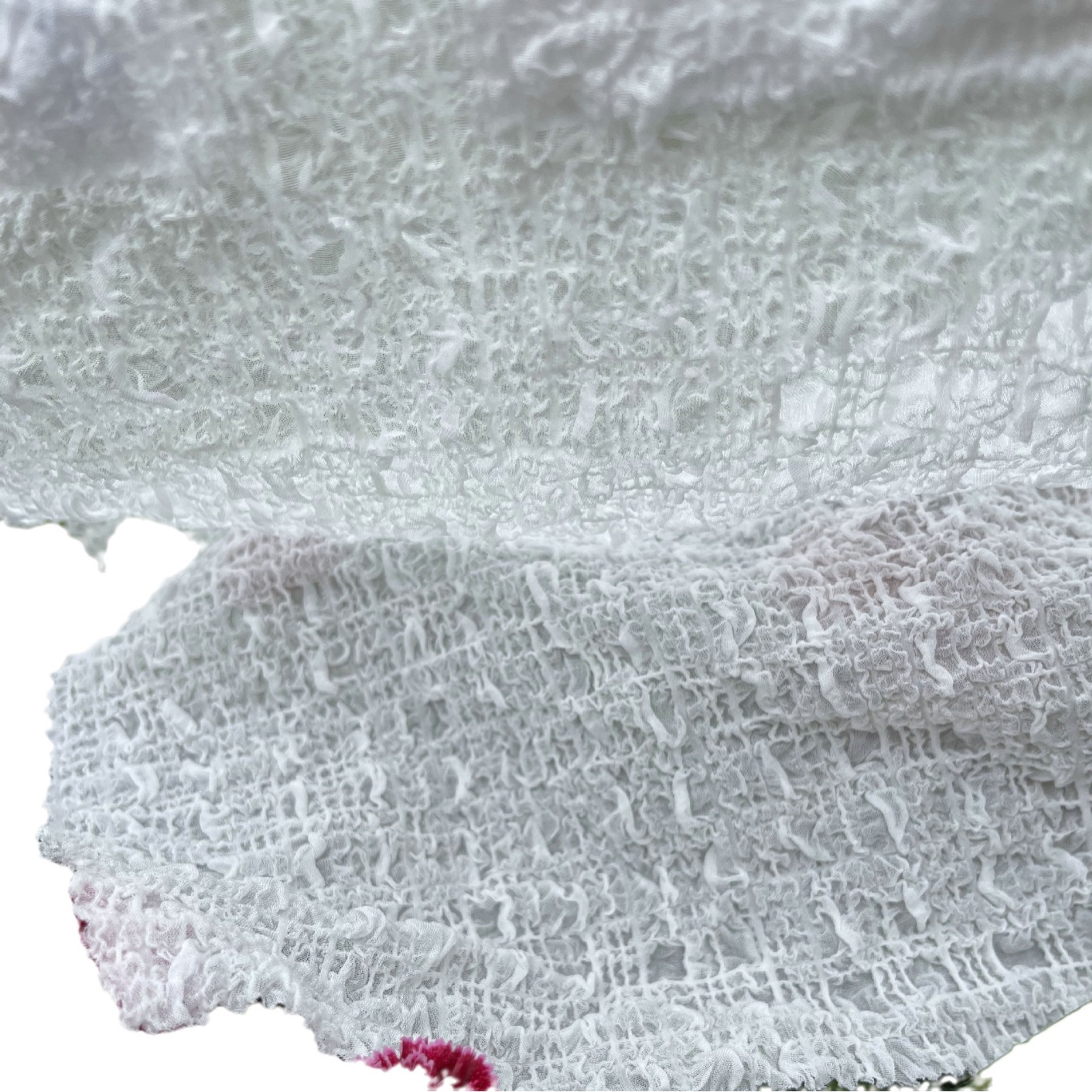 2024 nuevo producto crepe de burbujas elástico 16 Mmi 140 puerta tela jacquard de seda de morera tela de primavera y verano