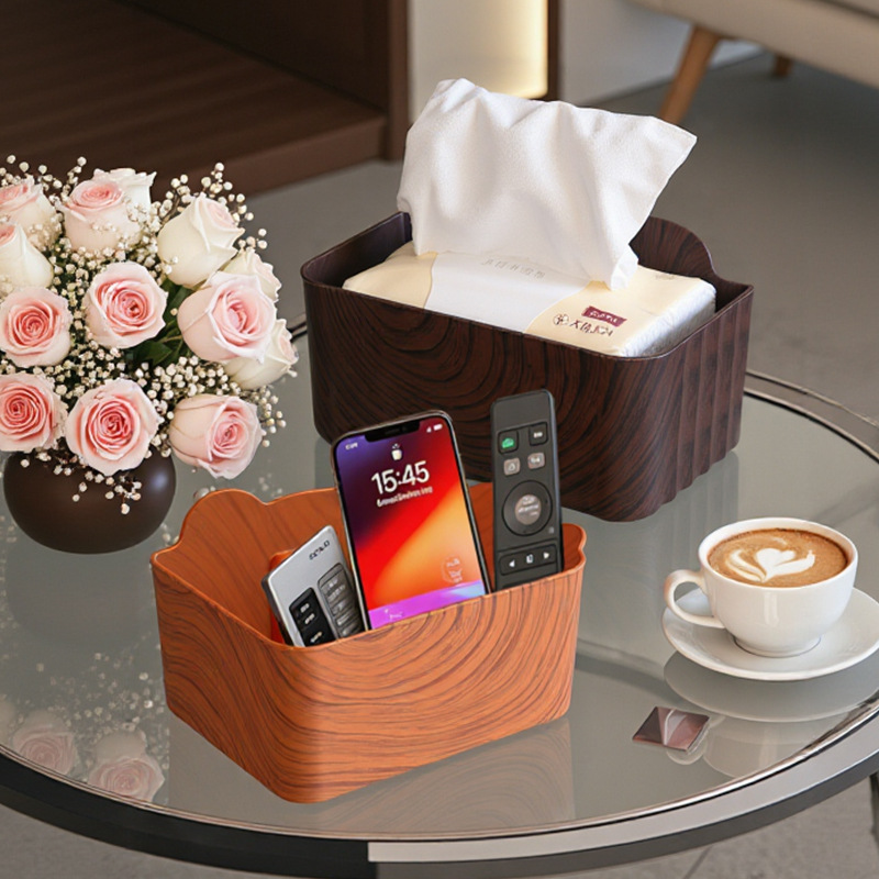 Hole-Free Wall-Mounted Storage Box Bathroom Tissue Box Paper Box Living Room Bedroom Item Storage Box Tissue Box