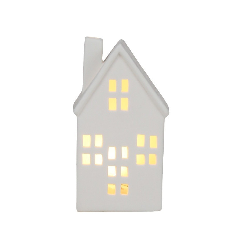 Decoración transfronteriza lámpara de viento cerámica decoración de la casa creativa luz nocturna Navidad nueva atmósfera de casa pequeña luz LED