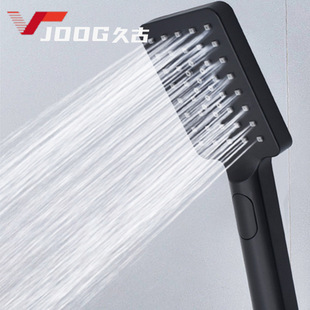 Handheld Square Shower Head for Home Use with One-Click Three-Control Adjustment, Three-Function Water Outlet, Hot and Cold Bath Water Shower Button Nozzle