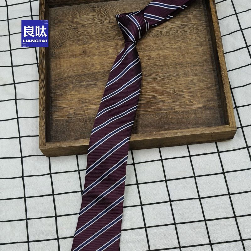 两用咖啡条纹腰带配牛仔裤美式复古小众领带设计宽松休闲男女neck|undefined