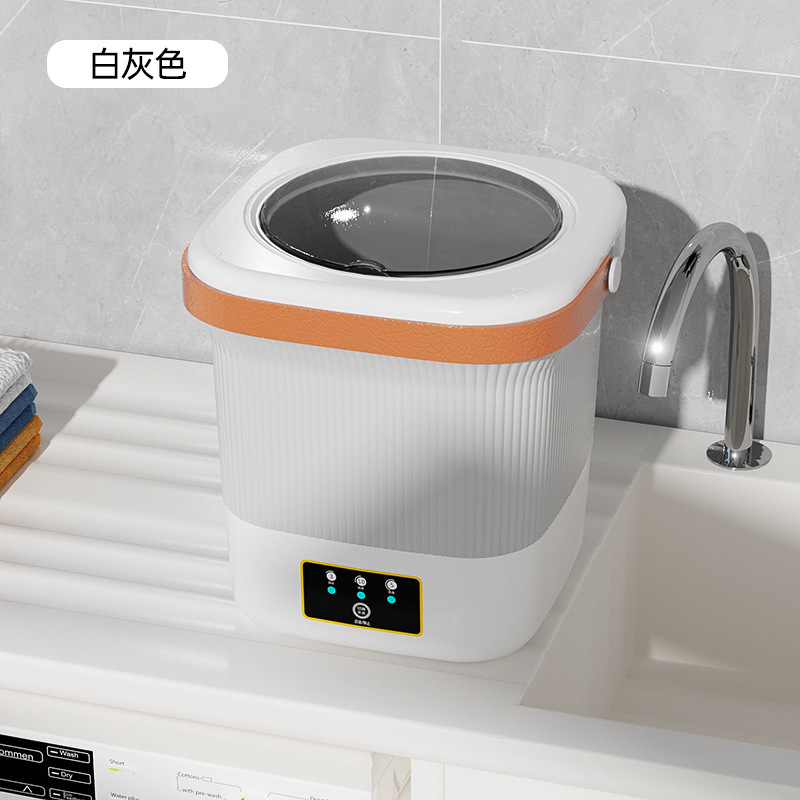 【代件】ミニ下着洗濯機半自動携帯式下着靴下専用洗い落とし一体|undefined