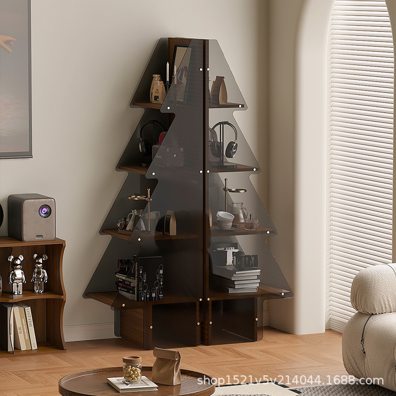 客厅书房学生家用图书架防松落地置物架亚克力阳台花架幼儿园书柜