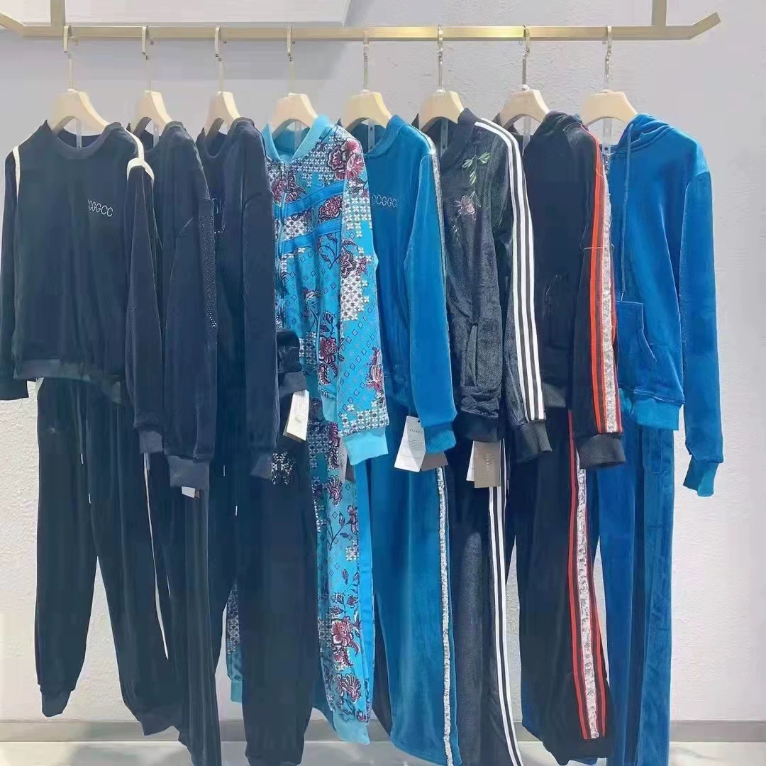 Спортивный костюм в стиле casual, зимняя мода 2024, трендовый бренд, вельвет, скидки, прямая трансляция, физический магазин, прямые поставки для женщин